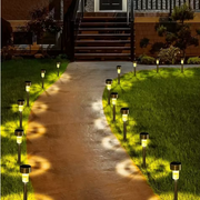 Faretto Solare LED da Giardino in Acciaio Inossidabile