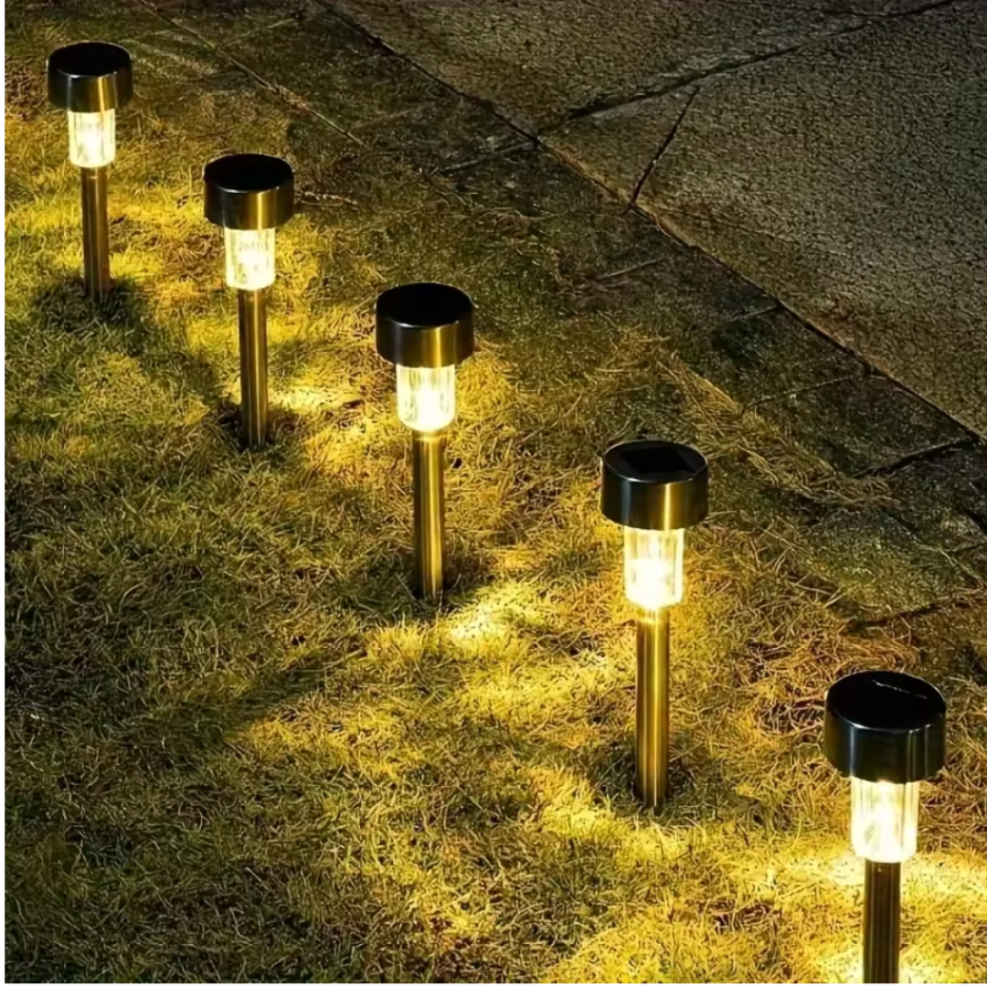 Faretto Solare LED da Giardino in Acciaio Inossidabile